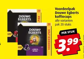 Boni Voordeelpak Douwe Egberts koffiecups 20 stuks aanbieding