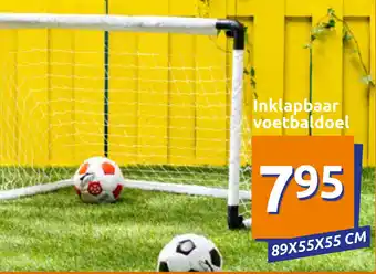 Action Inklapbaar voetbaldoel 89x55x55 cm aanbieding