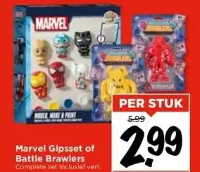 Vomar Voordeelmarkt Marvel gipsset of battle brawlers aanbieding