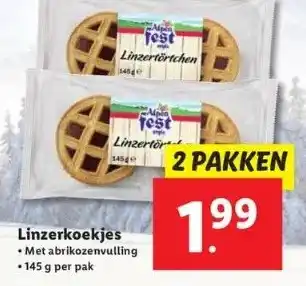 Lidl Linzerkoekjes aanbieding