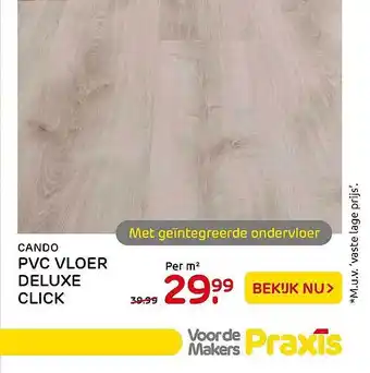 Praxis PVC Vloer Deluxe Click aanbieding