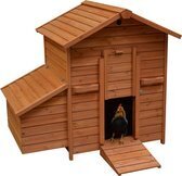 Bol.com Duvo woodland goldie kippenhok - bruin - 121x81x109 cm aanbieding
