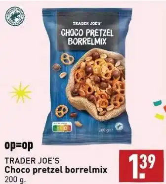 ALDI Trader joe's choco pretzel borrelmix aanbieding