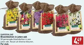 ALDI Gardenline bloembollen in juten zak aanbieding