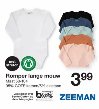 Zeeman Romper lange mouw aanbieding