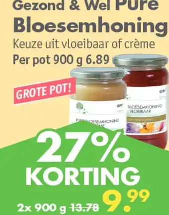 Gezond & Wel Gezond & wel pure bloesemhoning aanbieding