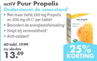 Gezond & Wel Activ puur propolis aanbieding