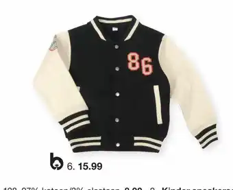 Zeeman Kinder baseball jack maat 92-128 aanbieding