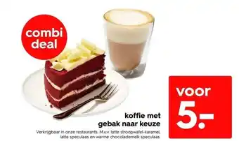 HEMA Koffie met gebak naar keuze aanbieding