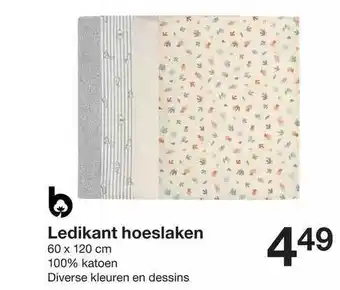 Zeeman Ledikant hoeslaken aanbieding