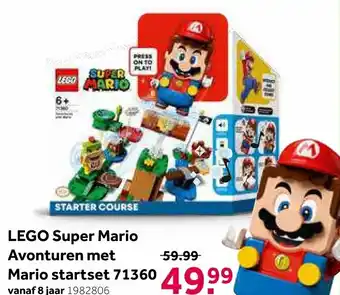 Intertoys Lego super mario avonturen met mario startset 71360 aanbieding