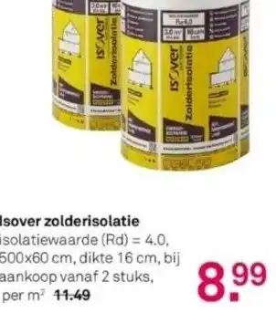 Karwei Isover zolderisolatie aanbieding