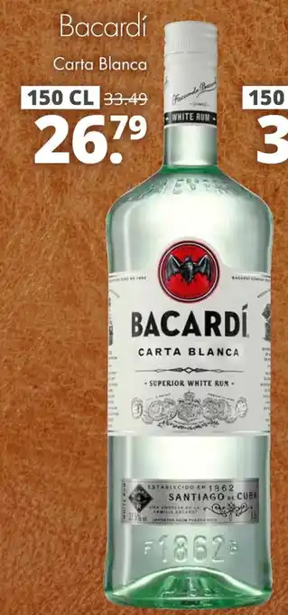 Mitra Bacardí carta blanca aanbieding