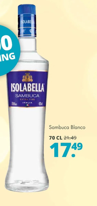 Mitra Sambuca blanco aanbieding