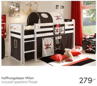 Baby & Tiener halfhoogslaper Milan aanbieding