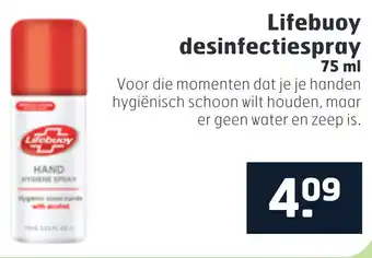 Trekpleister Lifebuoy desinfectiespray 75 ml aanbieding