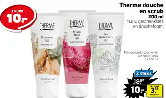 Trekpleister Therme douche en scrub aanbieding