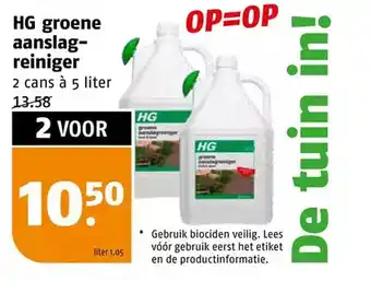 Poiesz Hg groene aanslagreiniger aanbieding