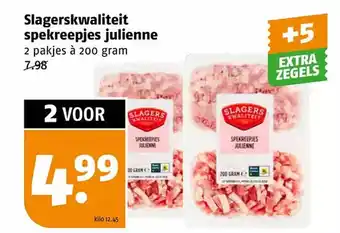 Poiesz Slagerskwaliteit spekreepjes julienne aanbieding