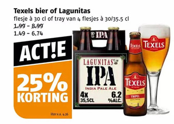 Poiesz Texels bier of lagunitas aanbieding