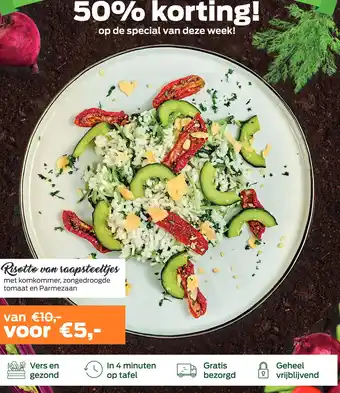 Uitgekookt Risotto van raapsteettjes aanbieding