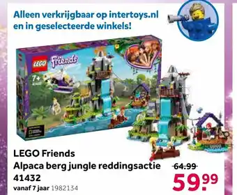 Intertoys Lego friends alpaca berg jungle reddingsactie 41432 aanbieding