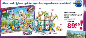 Intertoys Lego friends zomer waterpretpark 41430 aanbieding