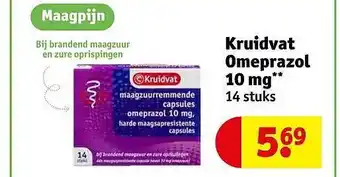 Kruidvat Kruidvat omeprazol 10 mg aanbieding