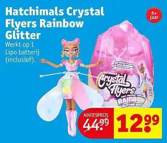 Kruidvat Hatchimals crystal flyers rainbow glitter aanbieding