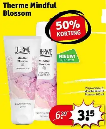 Kruidvat Therme mindful blossom aanbieding