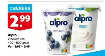 Hoogvliet Alpro aanbieding