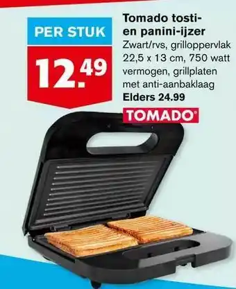 Hoogvliet Tomado tosti- en panini-ijzer aanbieding