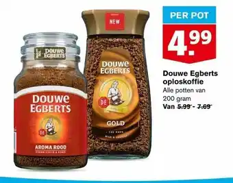 Hoogvliet Douwe egberts oploskoffie aanbieding