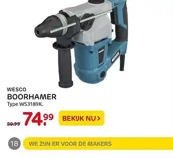 Praxis Wesco Boorhamer aanbieding