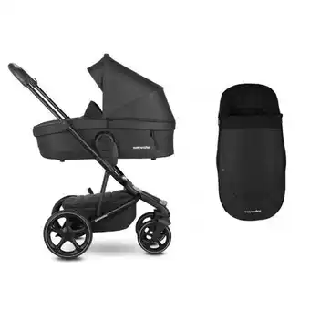 Baby & Tiener Easywalker kinderwagen 2 in 1 harvey³ premium jet black all black aanbieding