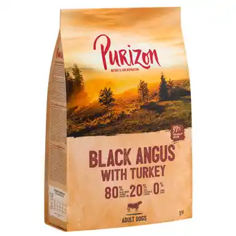 Zooplus 1kg black-angus-rund met kalkoen adult graanvrij purizon hondenvoer aanbieding