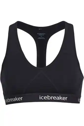 Bever Icebreaker w sprite racerback bra zwart aanbieding