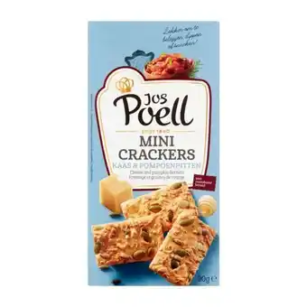 Coop Jos poell mini crackers kaas pompoenpitten aanbieding