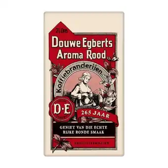 Coop Douwe egberts aroma rood filterkoffie jubileumverpakking aanbieding