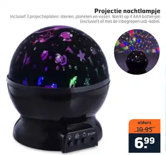 Trekpleister Projectie nachtlampje aanbieding