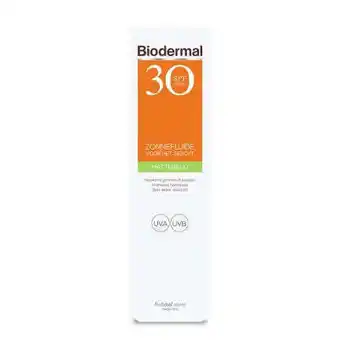 Vitamins Biodermal zonnefluid spf30 40 vloeistof aanbieding