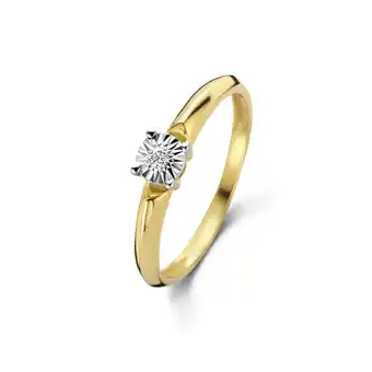 Siebel Juweliers Prachtige gouden diamanten ring r03-l-pl-35232 aanbieding