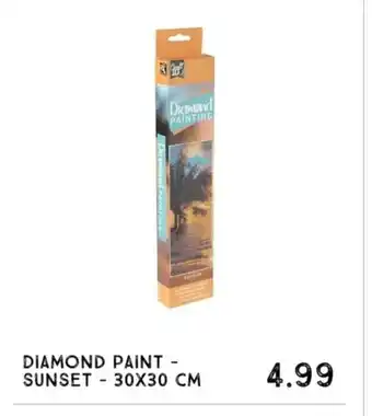 Xenos Diamond paint-sunset- 30 x 30 cm aanbieding