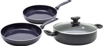 Coolblue Greenpan torino keramische koekenpannenset 24 + 28 cm + hapjespan 28 cm aanbieding