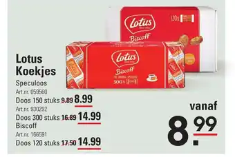 Sligro Lotus Koekjes aanbieding