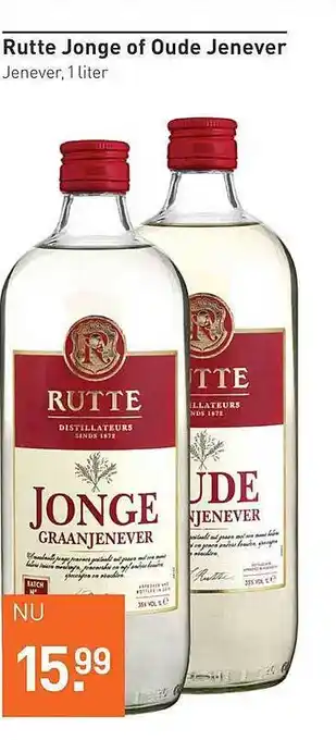 Gall & Gall Rutte jonge of oude jenever aanbieding