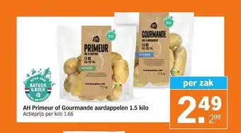 Albert Heijn Ah primeur of gourmande aardappelen 1.5 kilo aanbieding