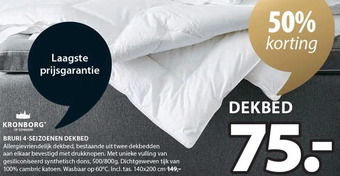 Jysk Bruri 4-seizoenen dekbed aanbieding