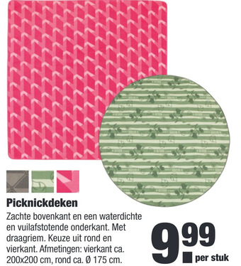 ALDI Picknickdeken aanbieding