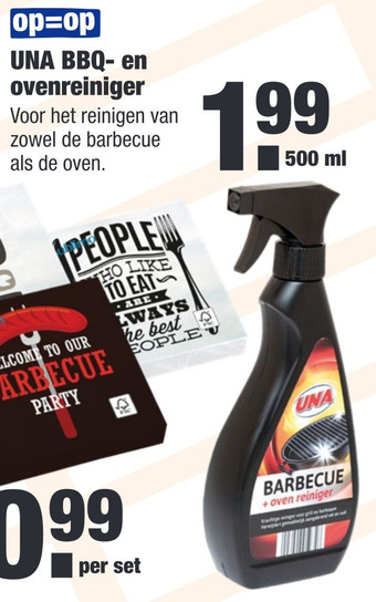 ALDI UNA BBQ- en ovenreiniger aanbieding